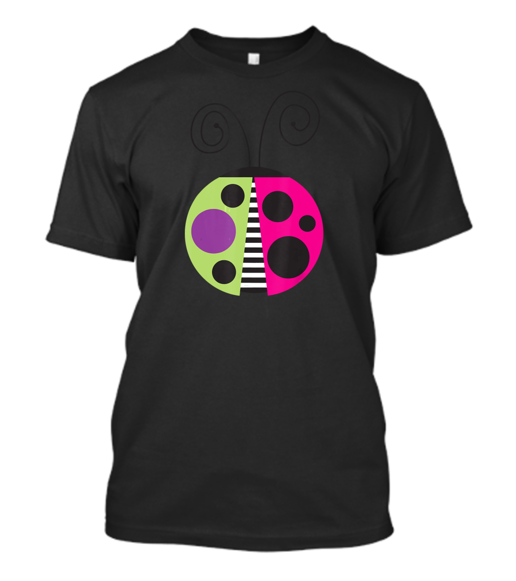 Funky Ladybug Neon Pop T-Shirt