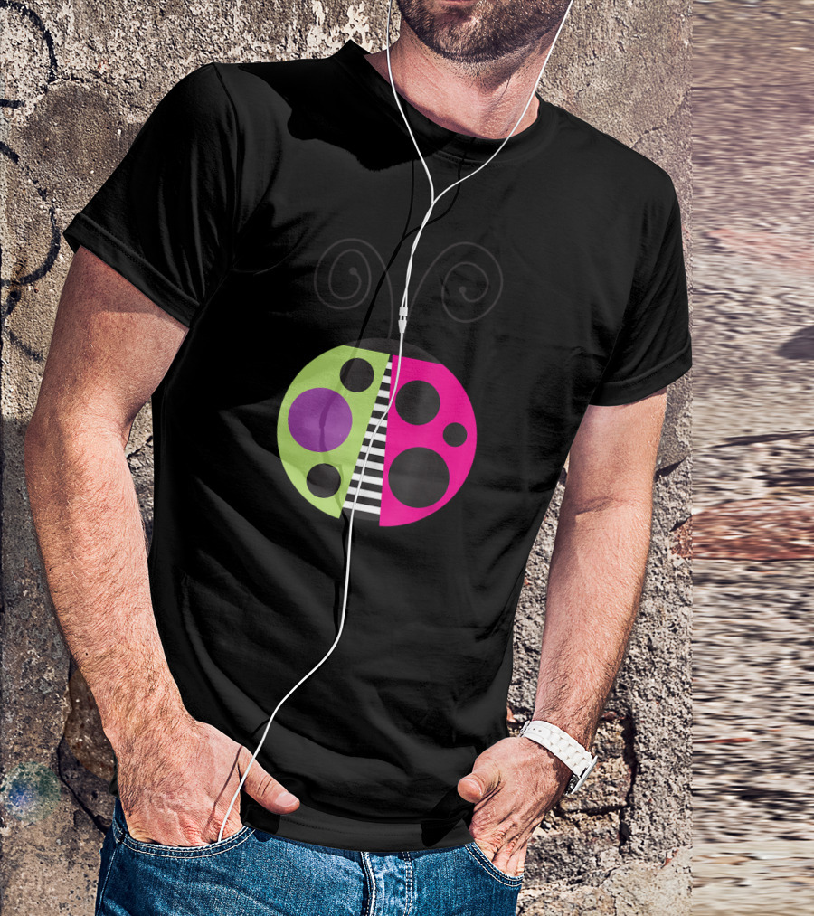 Funky Ladybug Neon Pop T-Shirt