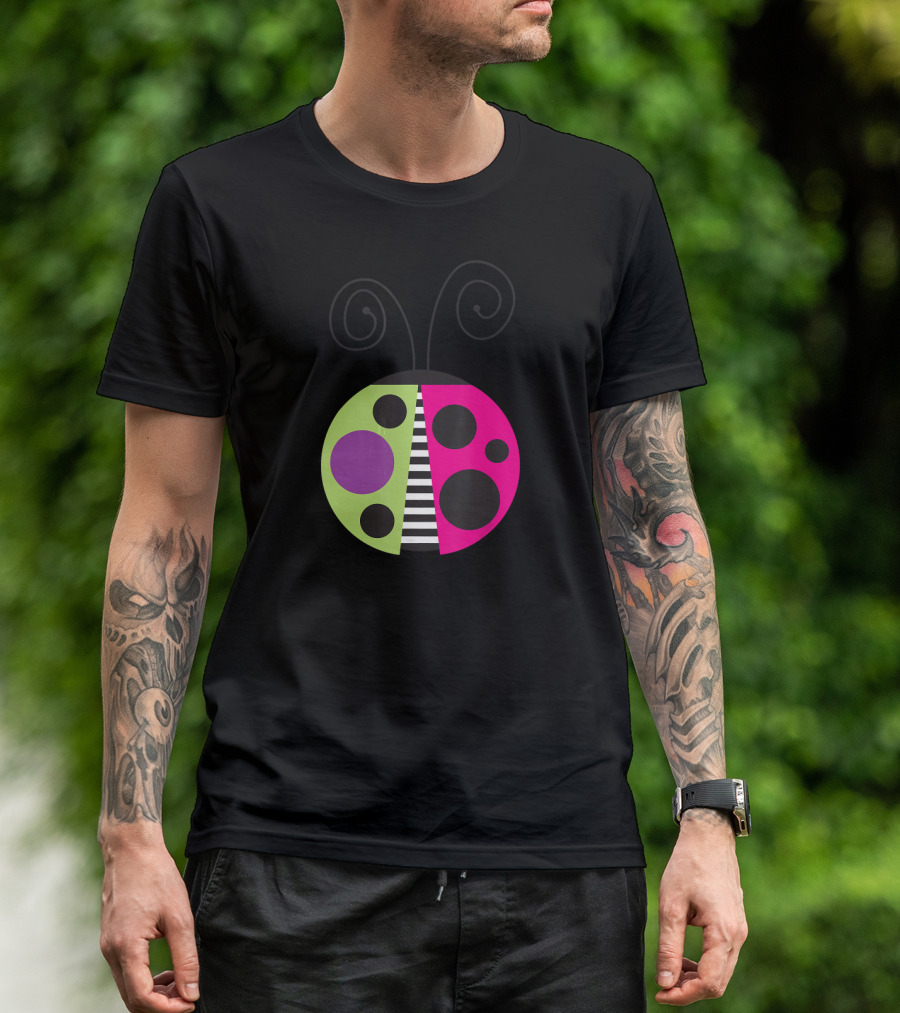 Funky Ladybug Neon Pop T-Shirt