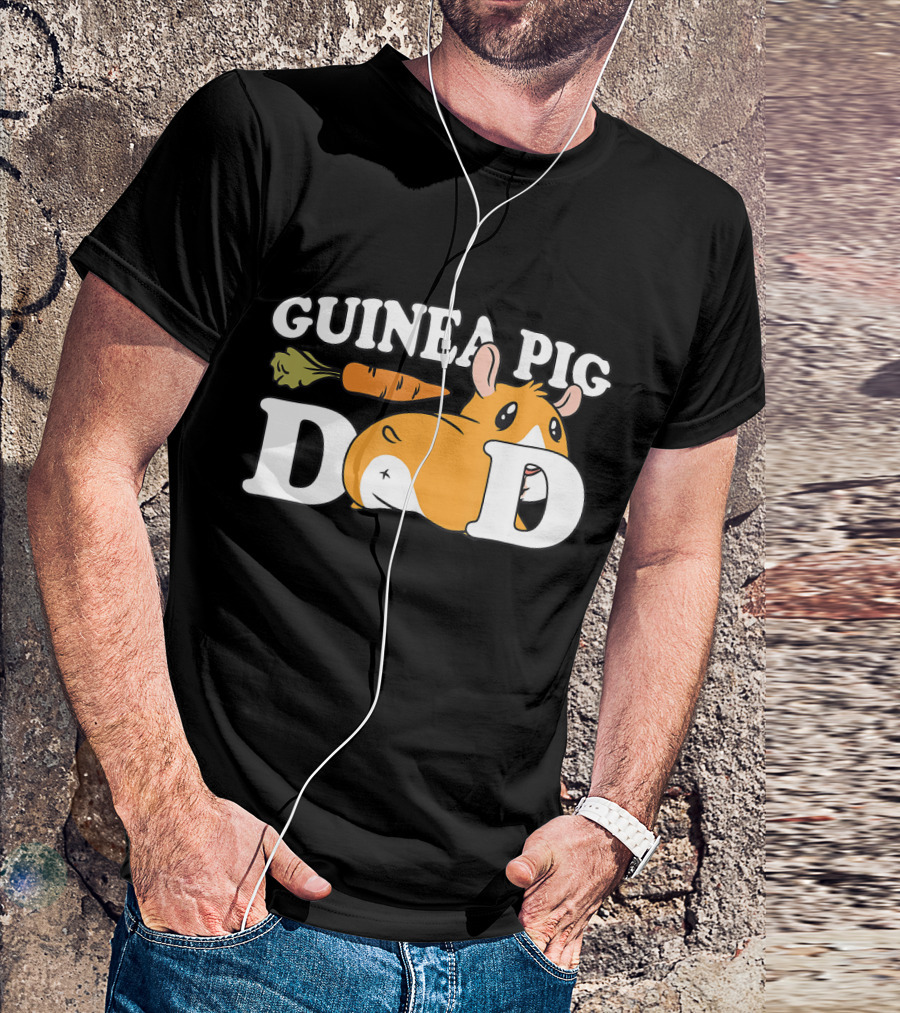 Guinea Pig Dad Carrot Humor T-Shirt