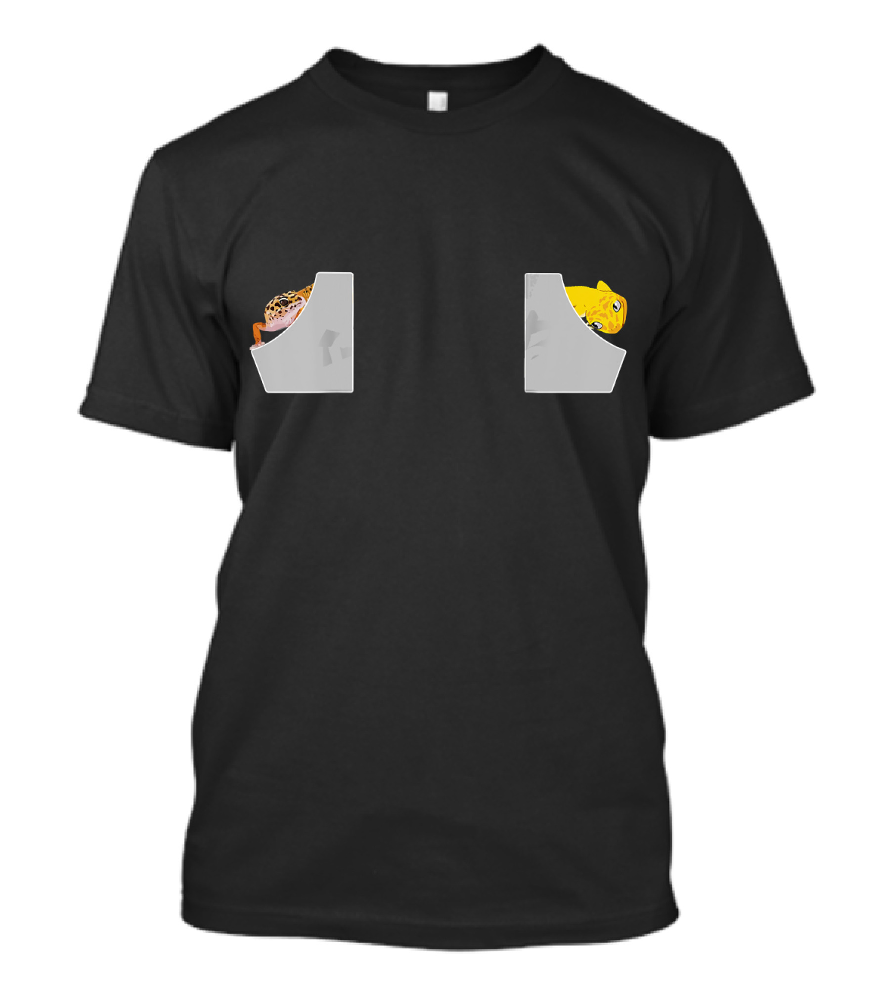 Funny Leopard Gecko With Cute Pocket T-Shirt