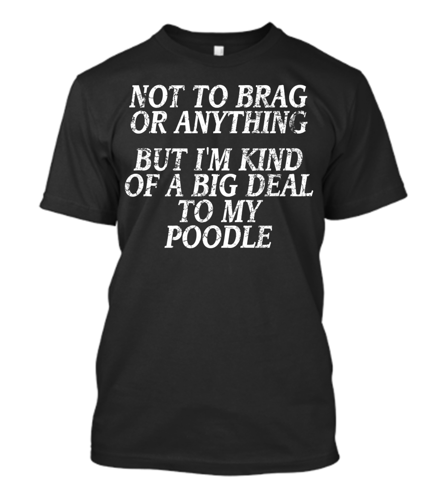 Not To Brag Or Anything But I'm Kind Of A Big Deal To My Poodle Funny Poodle Joke Dog Mini T-Shirt