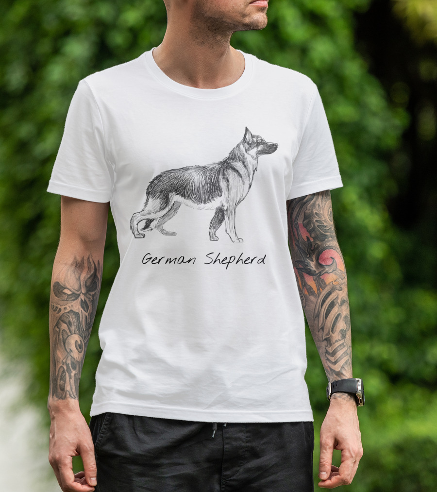 German Shepherd Sketch German Shepherd T-Shirt