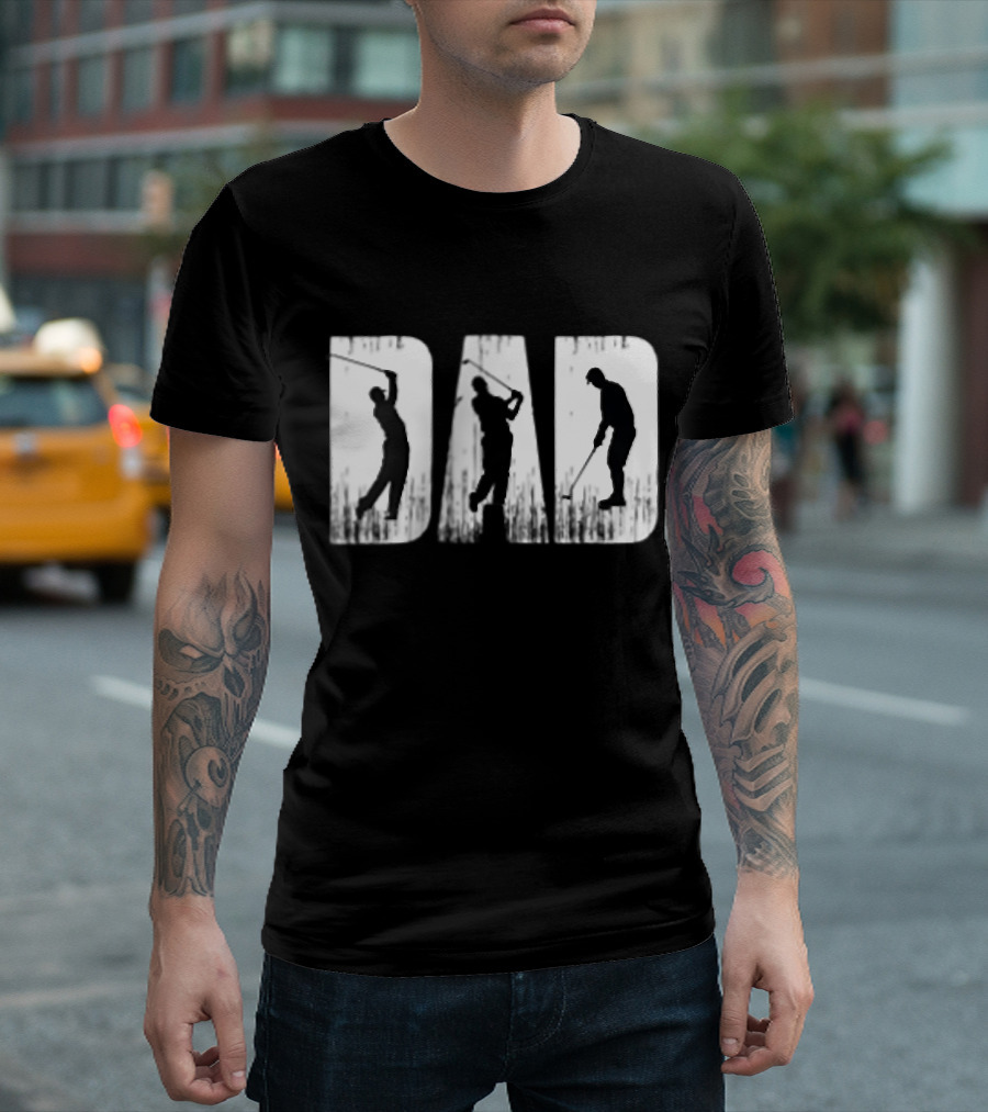 Golf Dad Sport Game Player Swing T-Shirt