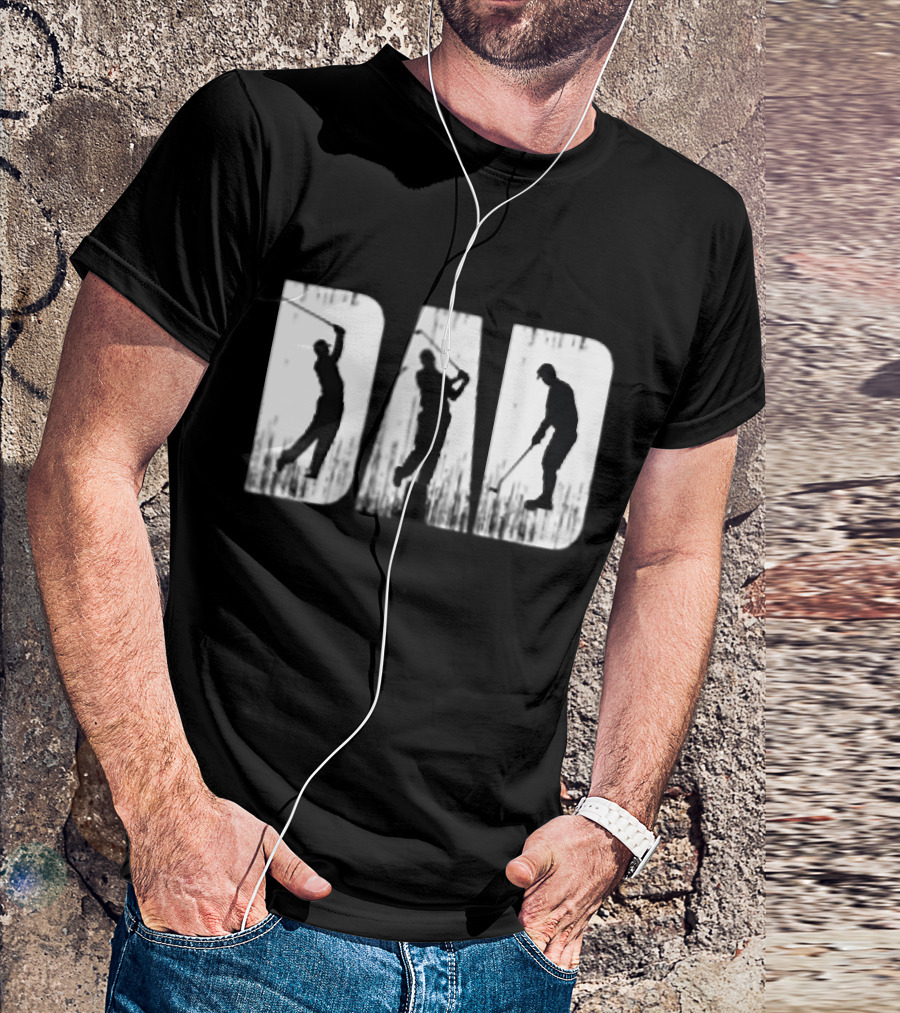 Golf Dad Sport Game Player Swing T-Shirt