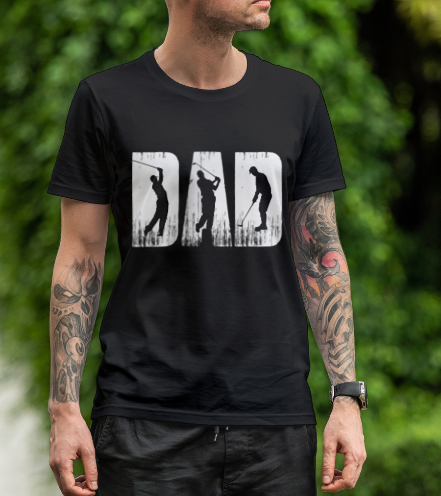 Golf Dad Sport Game Player Swing T-Shirt