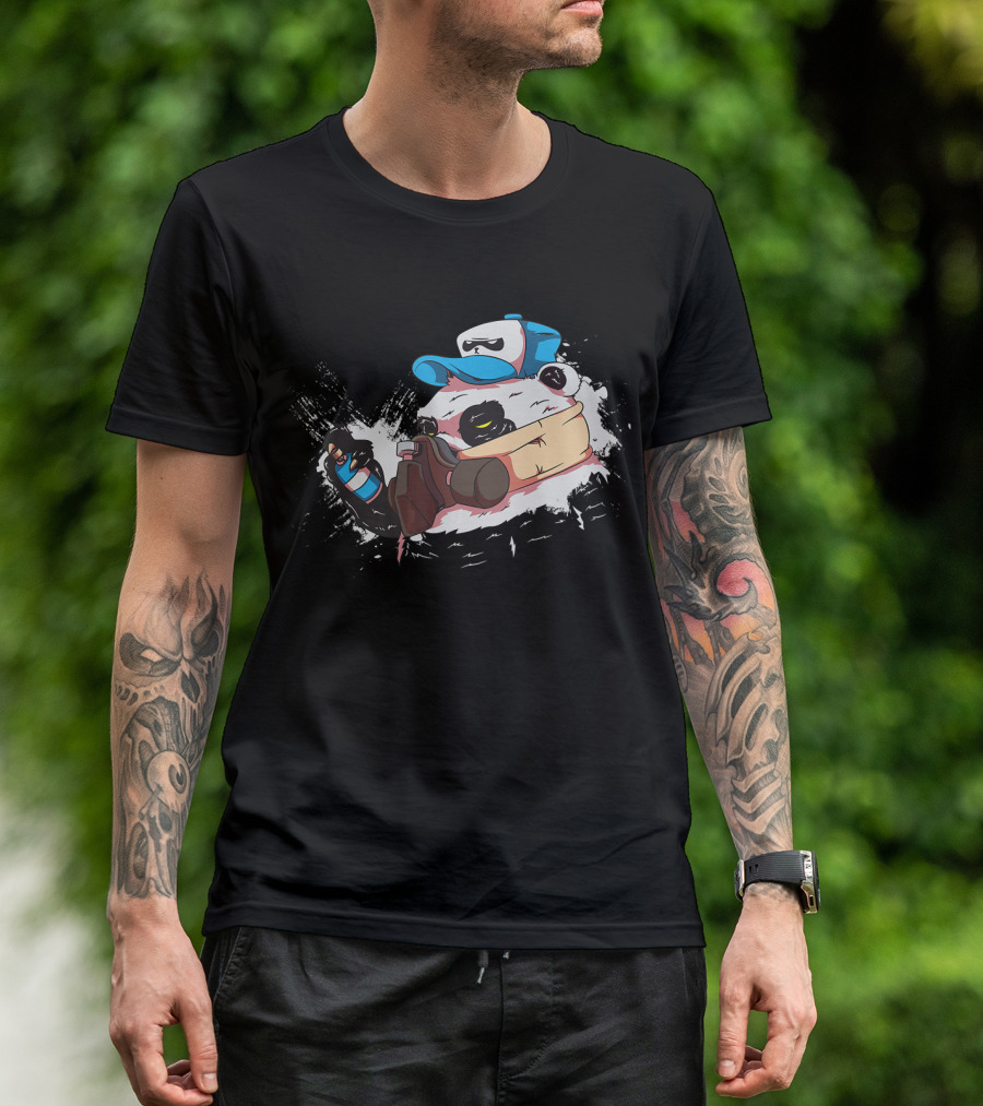 Graffiti Art Spray Cap Character T-Shirt