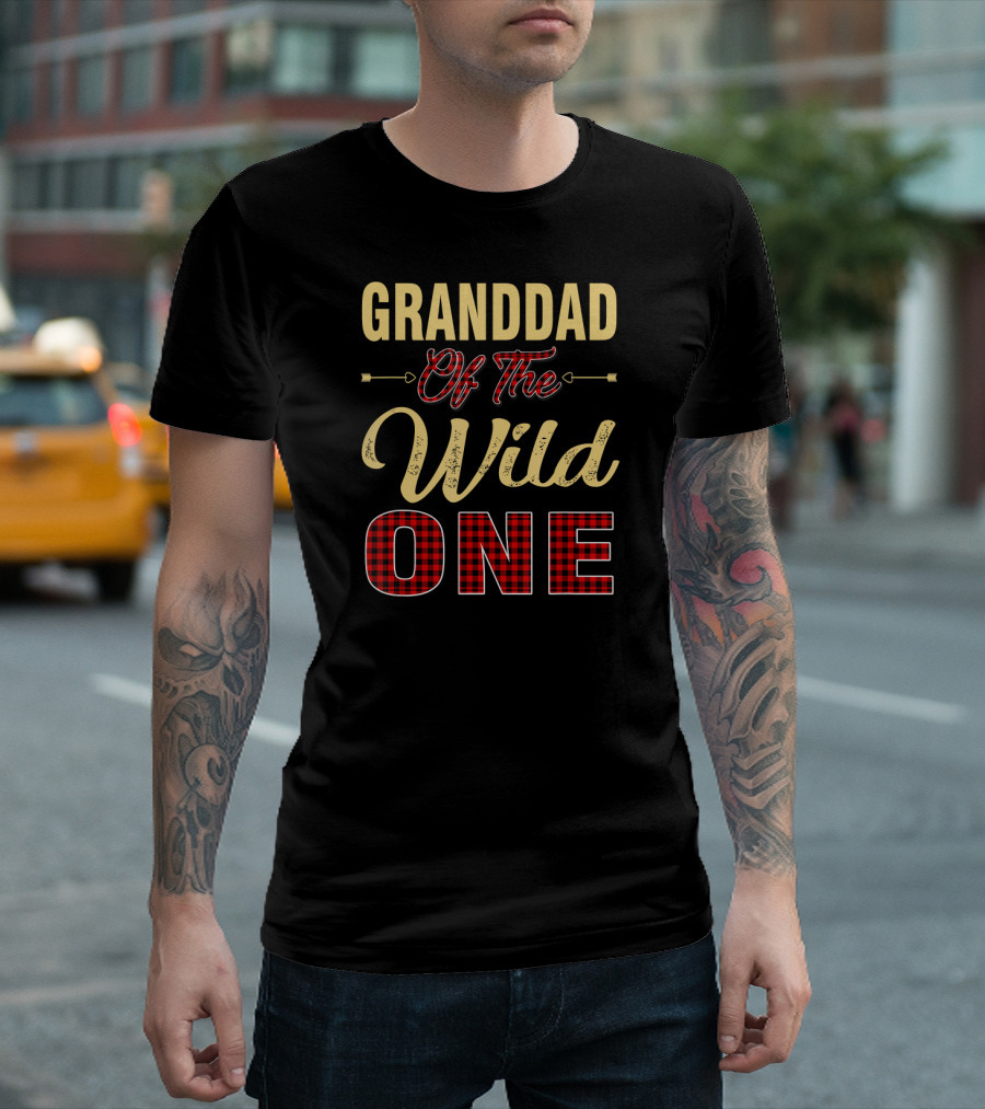 Granddad Of The Wild One Plaid One T-Shirt