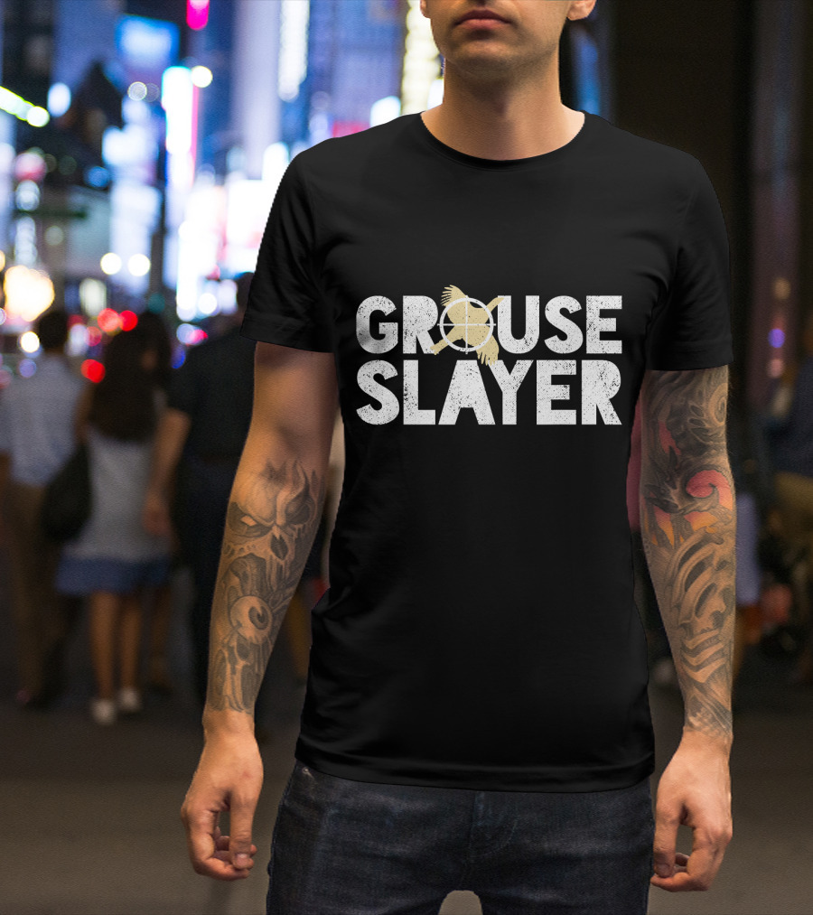 Grouse Slayer Funny Grouse Hunting Humor Bird Target T-Shirt