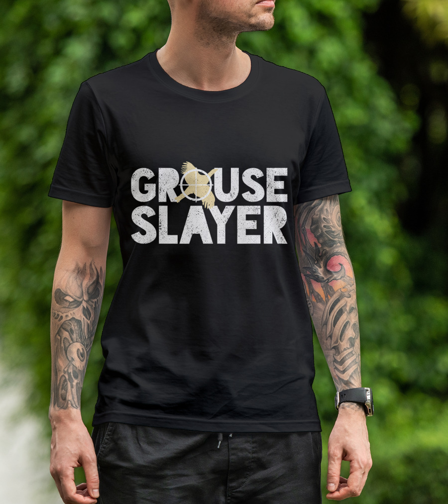 Grouse Slayer Funny Grouse Hunting Humor Bird Target T-Shirt