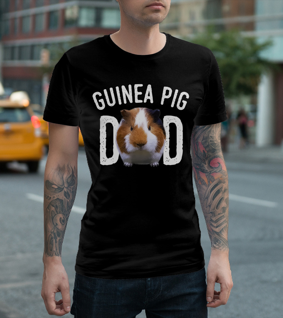Guinea Pig Dad Owner Male T-Shirt