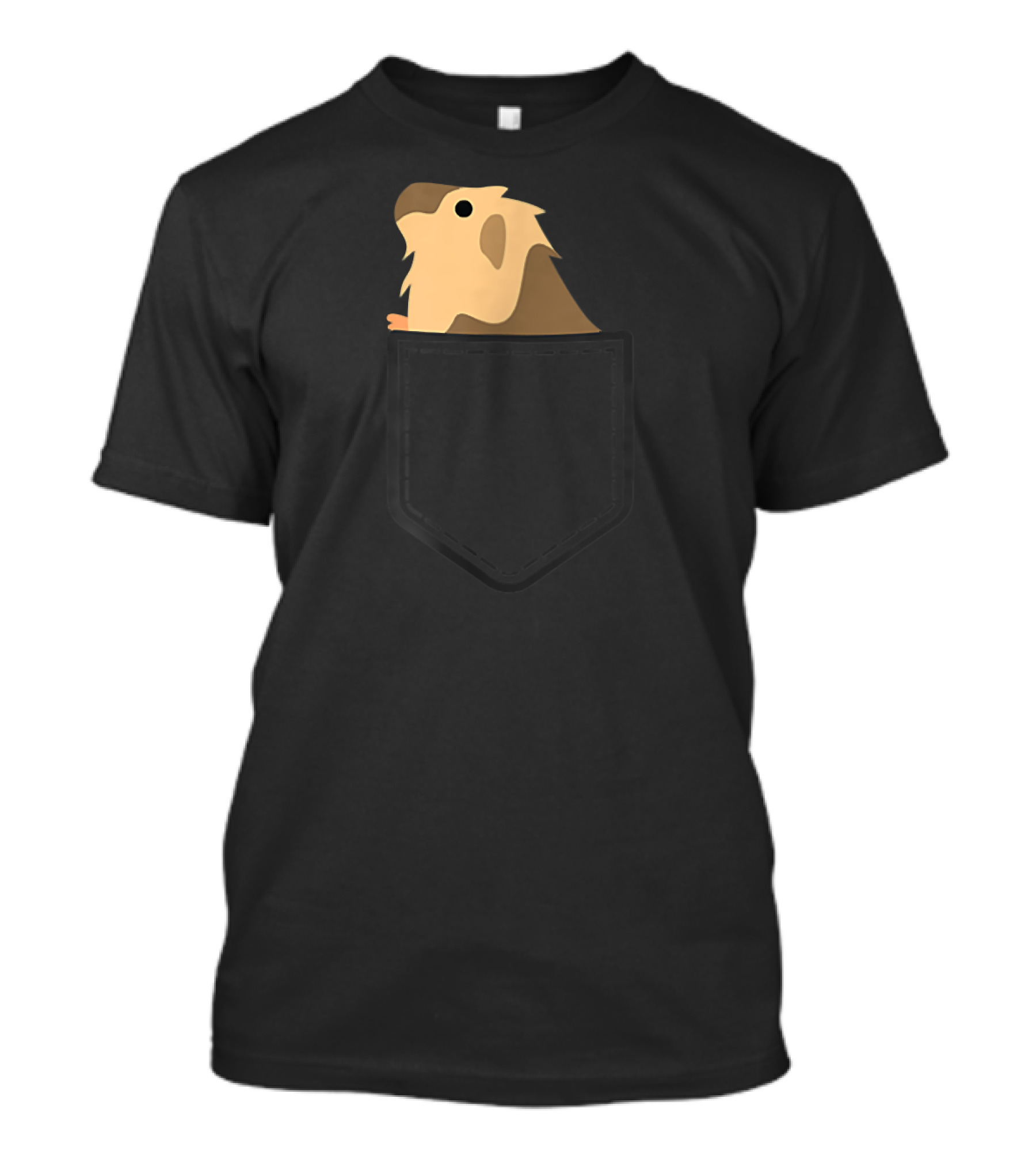 Guinea Pig Peeking From Pocket Cute Rodent T-Shirt
