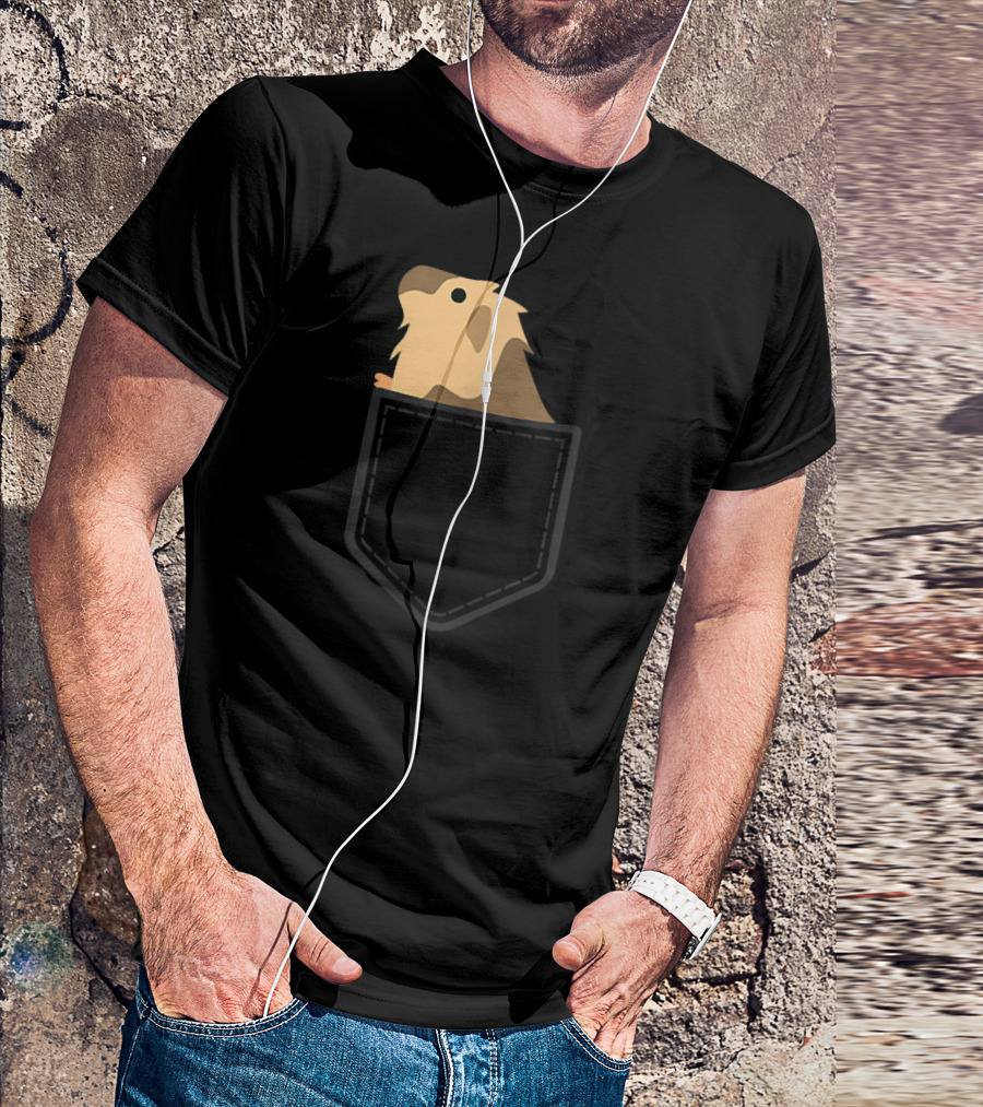 Guinea Pig Peeking From Pocket Cute Rodent T-Shirt