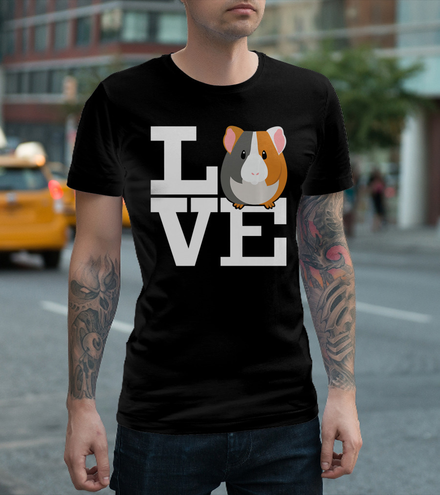 Guinea Pig Love L O V E Iconic T-Shirt