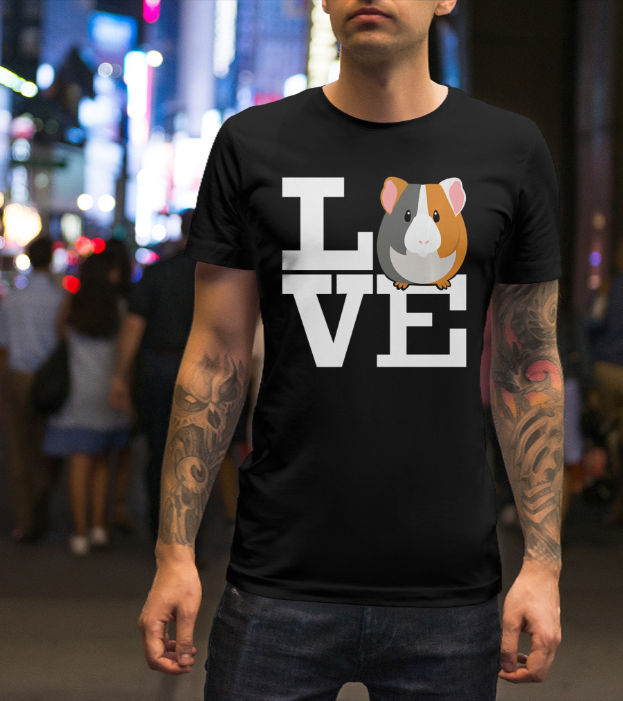 Guinea Pig Love L O V E Iconic T-Shirt
