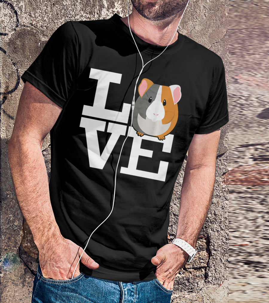 Guinea Pig Love L O V E Iconic T-Shirt