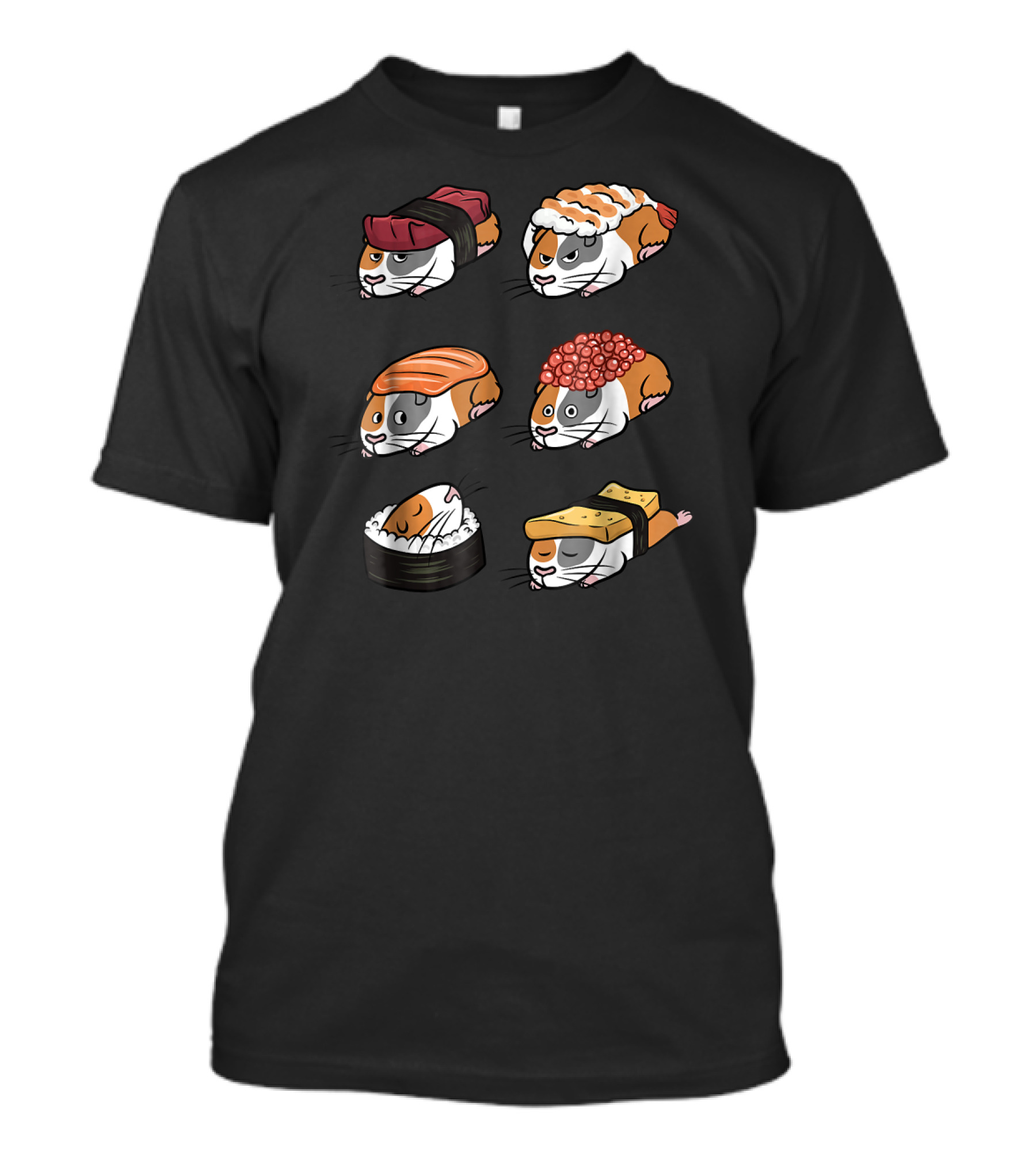 Guinea Pig Nigiri Sushi Funny Pet Humor T-Shirt