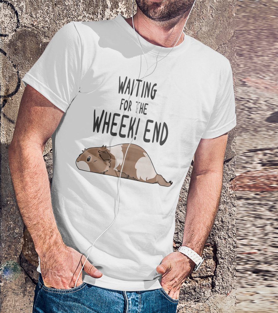 Waiting For The Wheek End Guinea Pig Pun Brow T-Shirt