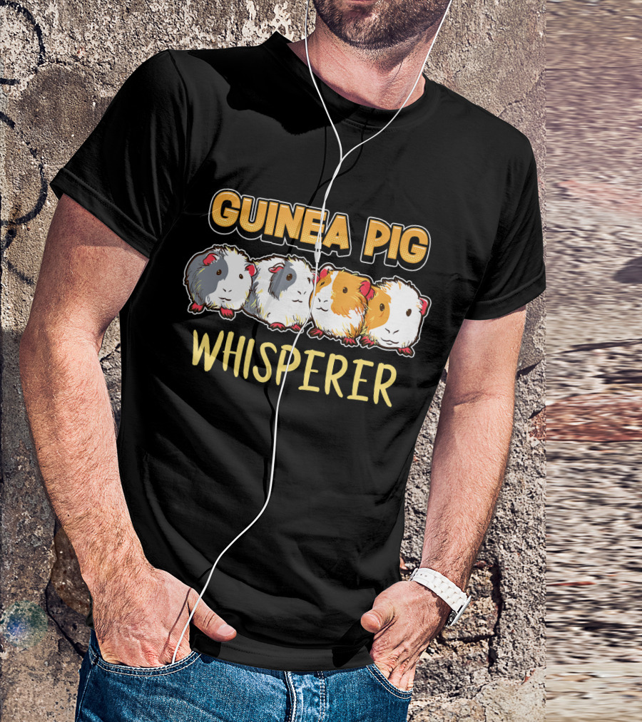 Guinea Pig Whisperer Cute Pet Lover T-Shirt