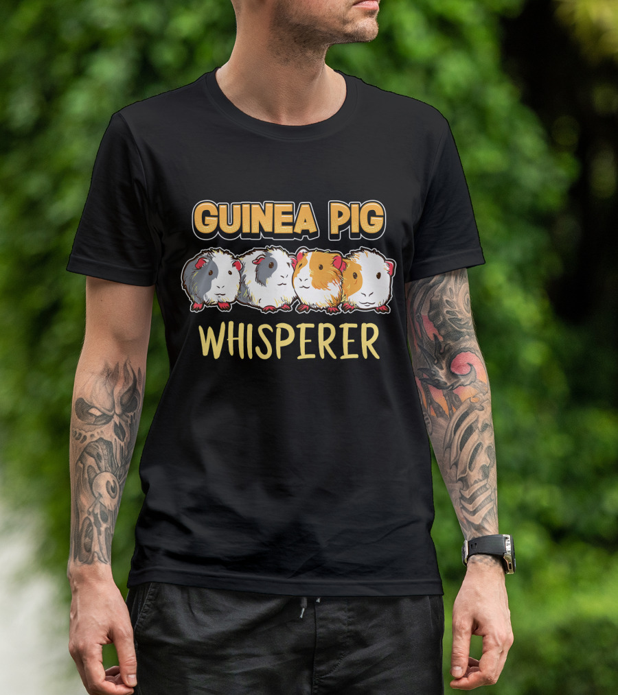 Guinea Pig Whisperer Cute Pet Lover T-Shirt