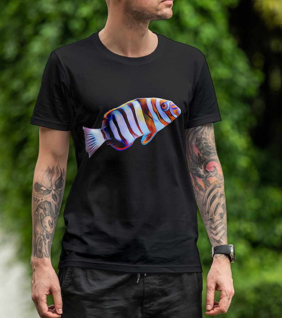 Harlequin Tusk Wrasse Saltwater Coral Reef Fish T-Shirt