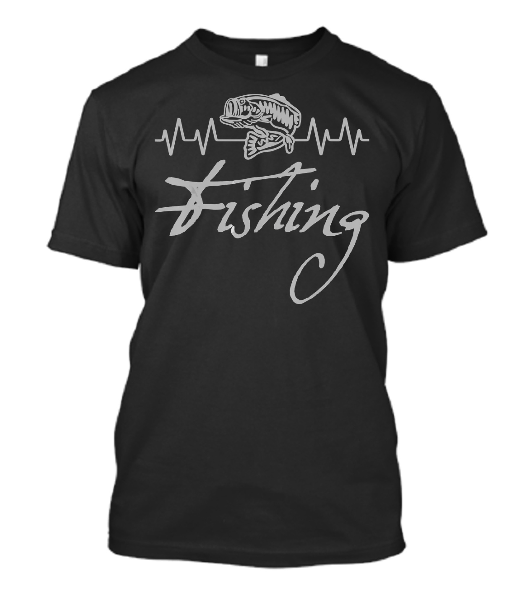 Fishing Heartbeat Fish T-Shirt