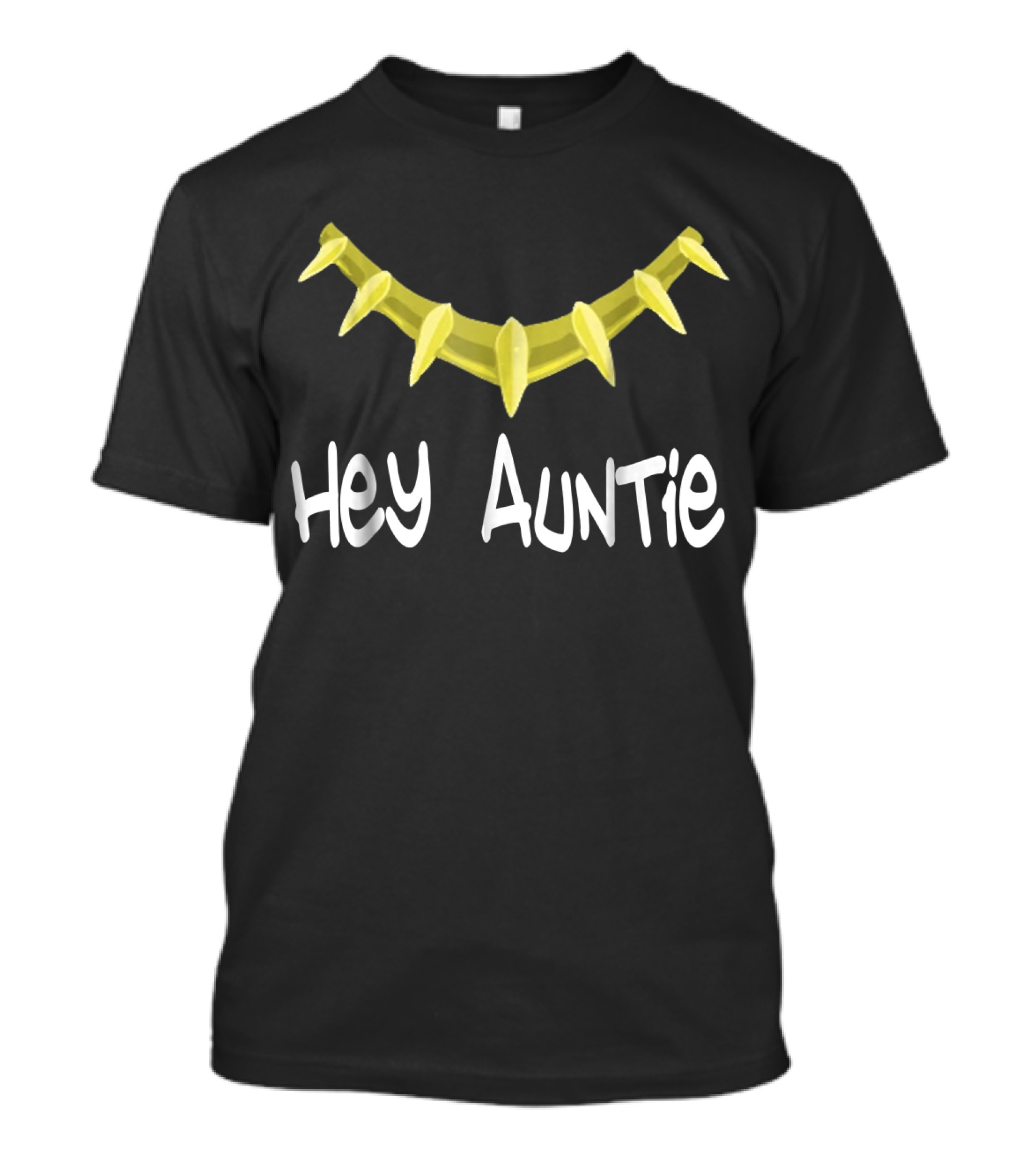 Hey Auntie Hey Auntie Yellow Necklace T-Shirt