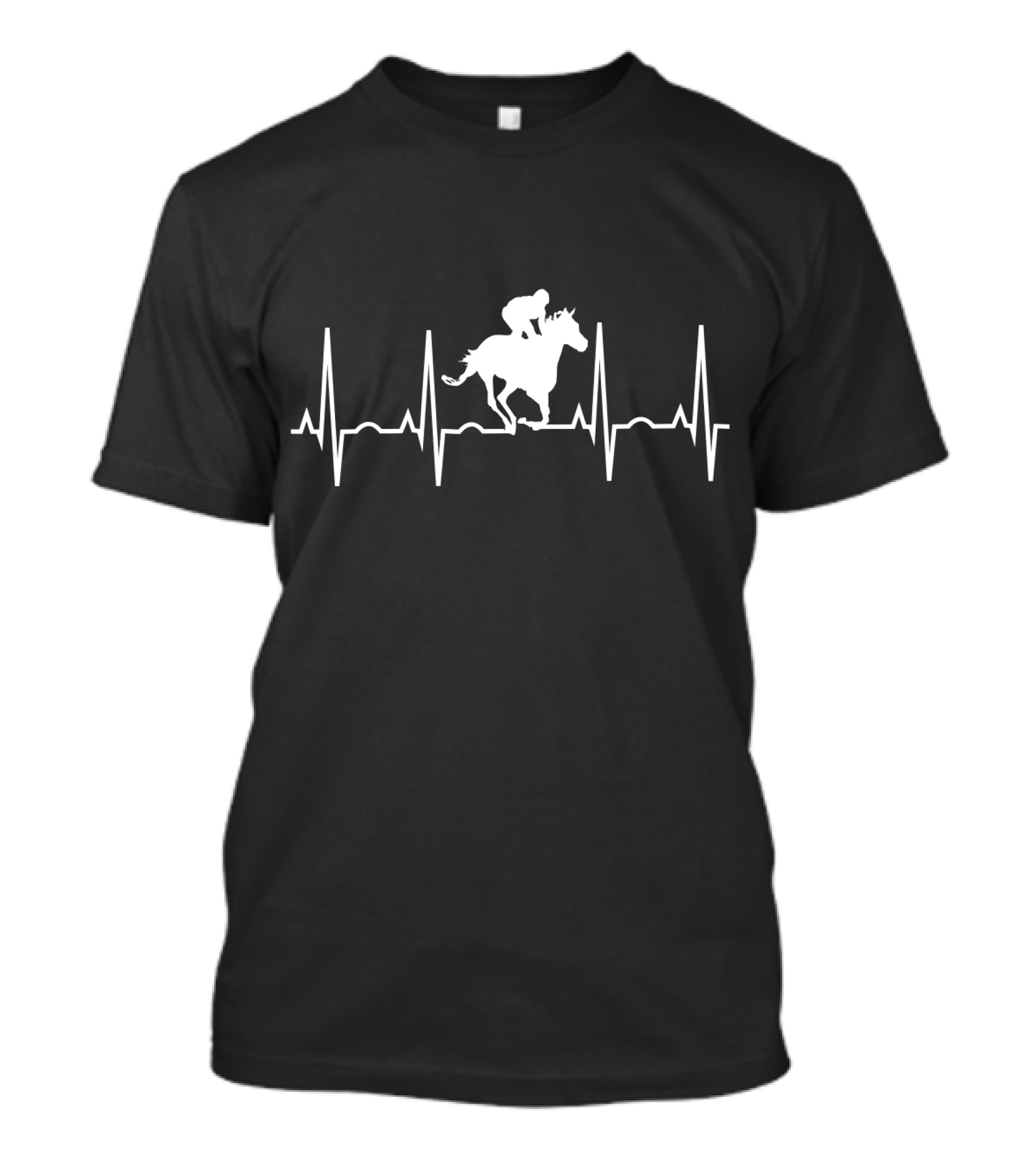 Heartbeat Horse Racing Pulse T-Shirt