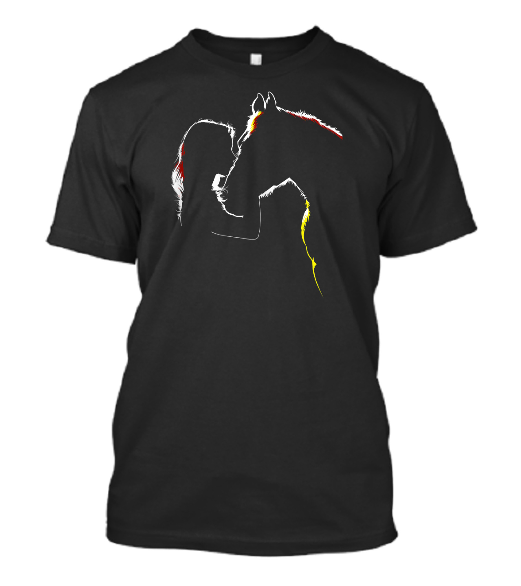 Horse And Woman Silhouette Connection T-Shirt