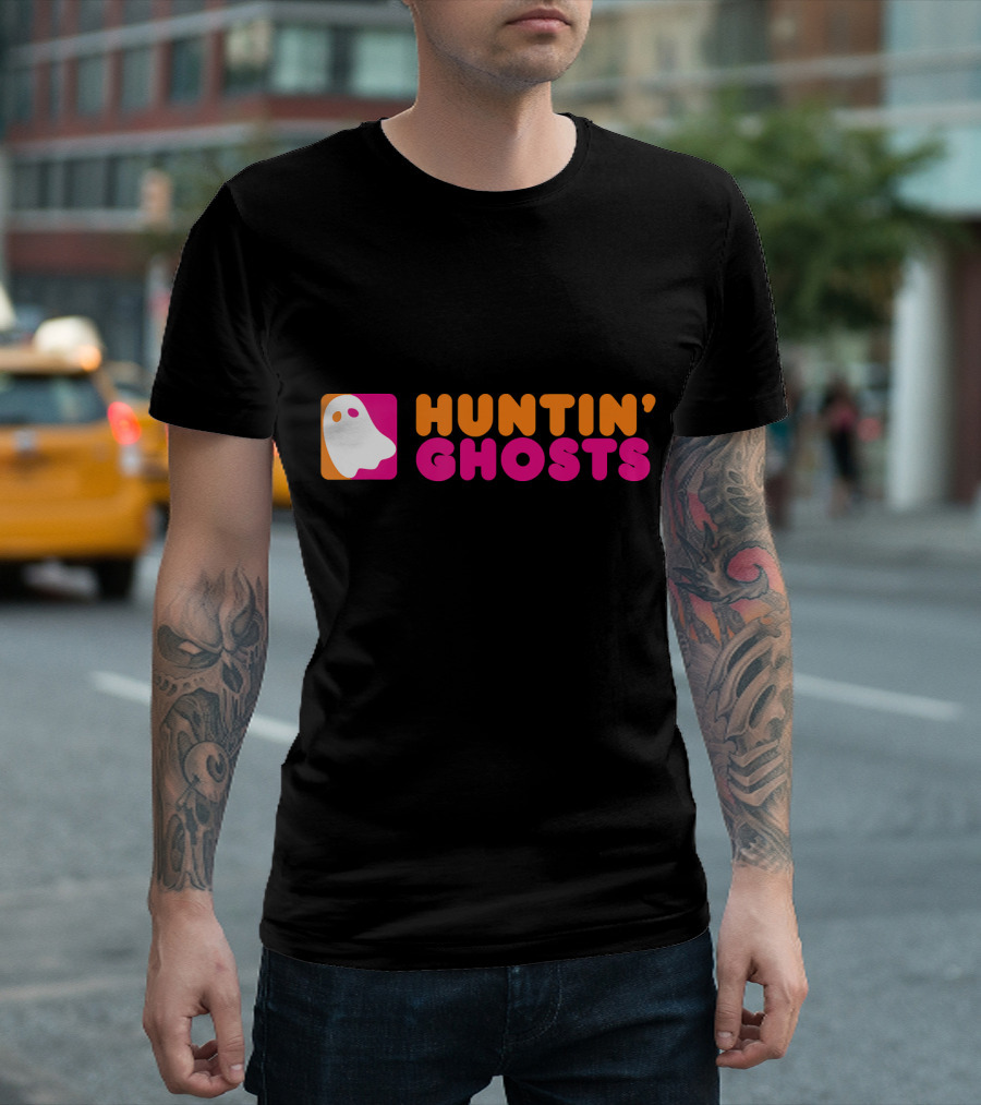 Huntin' Ghosts Ghost Hunting Retro Iconic Ghost T-Shirt