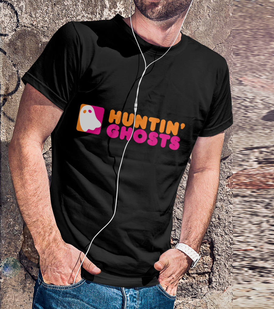 Huntin' Ghosts Ghost Hunting Retro Iconic Ghost T-Shirt