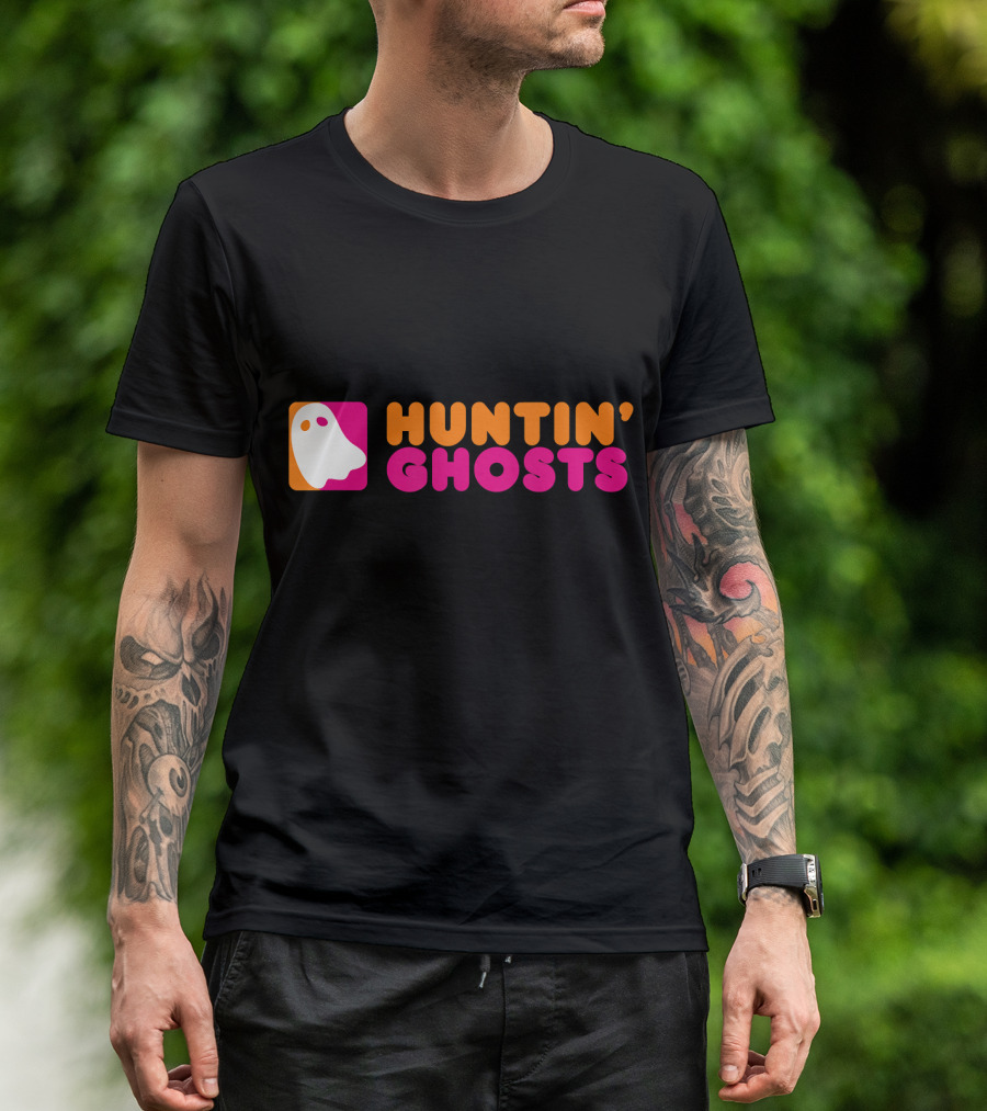 Huntin' Ghosts Ghost Hunting Retro Iconic Ghost T-Shirt