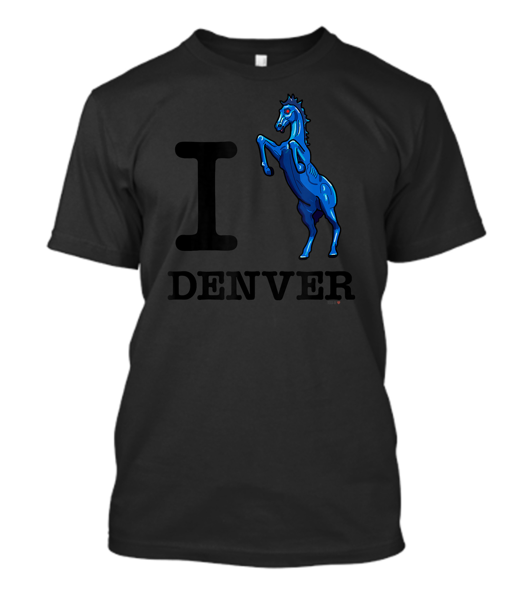 I Love Denver Evil Blue Blucifer T-Shirt