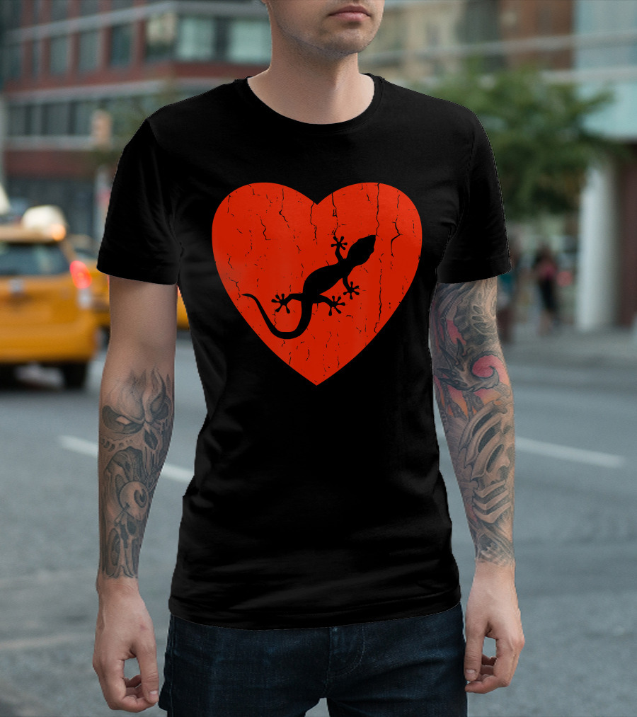 I Love Leopard Geckos Heart T-Shirt