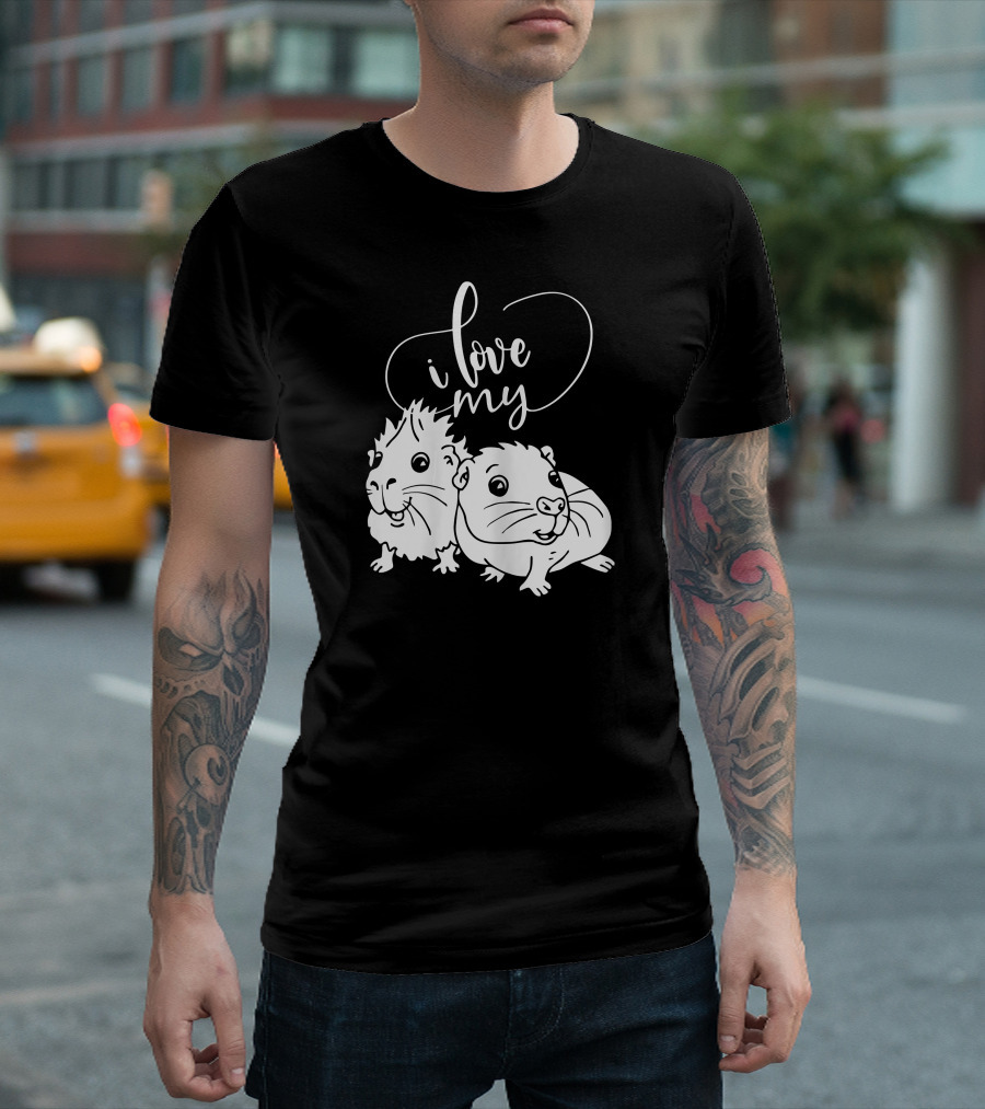 I Love My Guinea Pig Pair T-Shirt