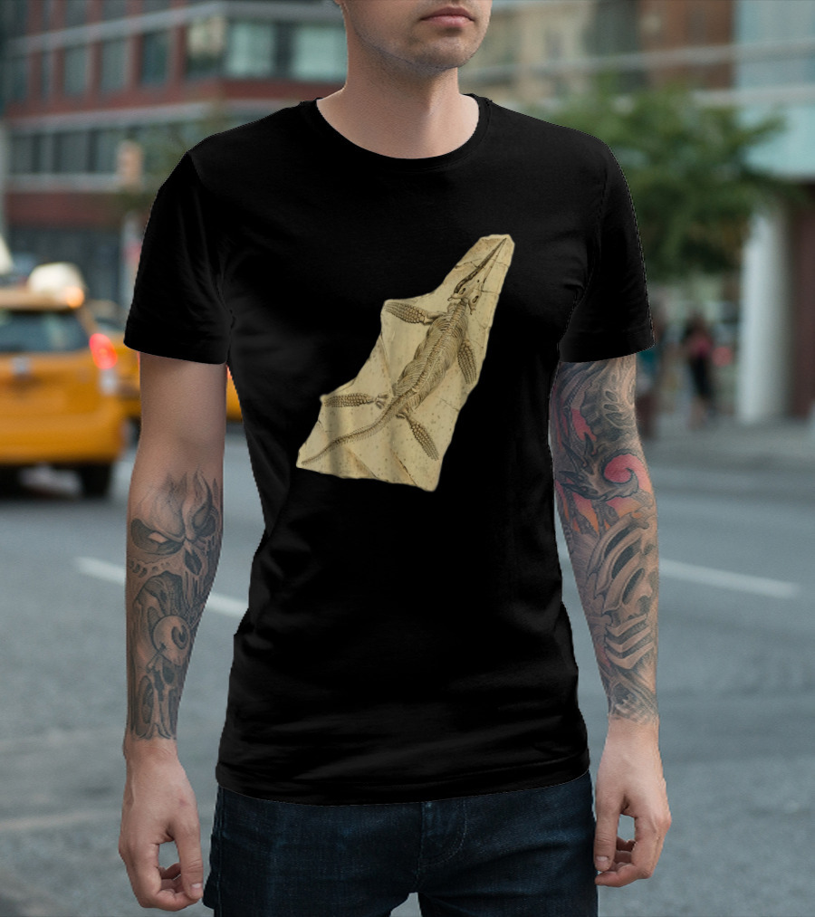 Ichthyosaur Fossil Marine Reptile Skeleton Paleontology T-Shirt