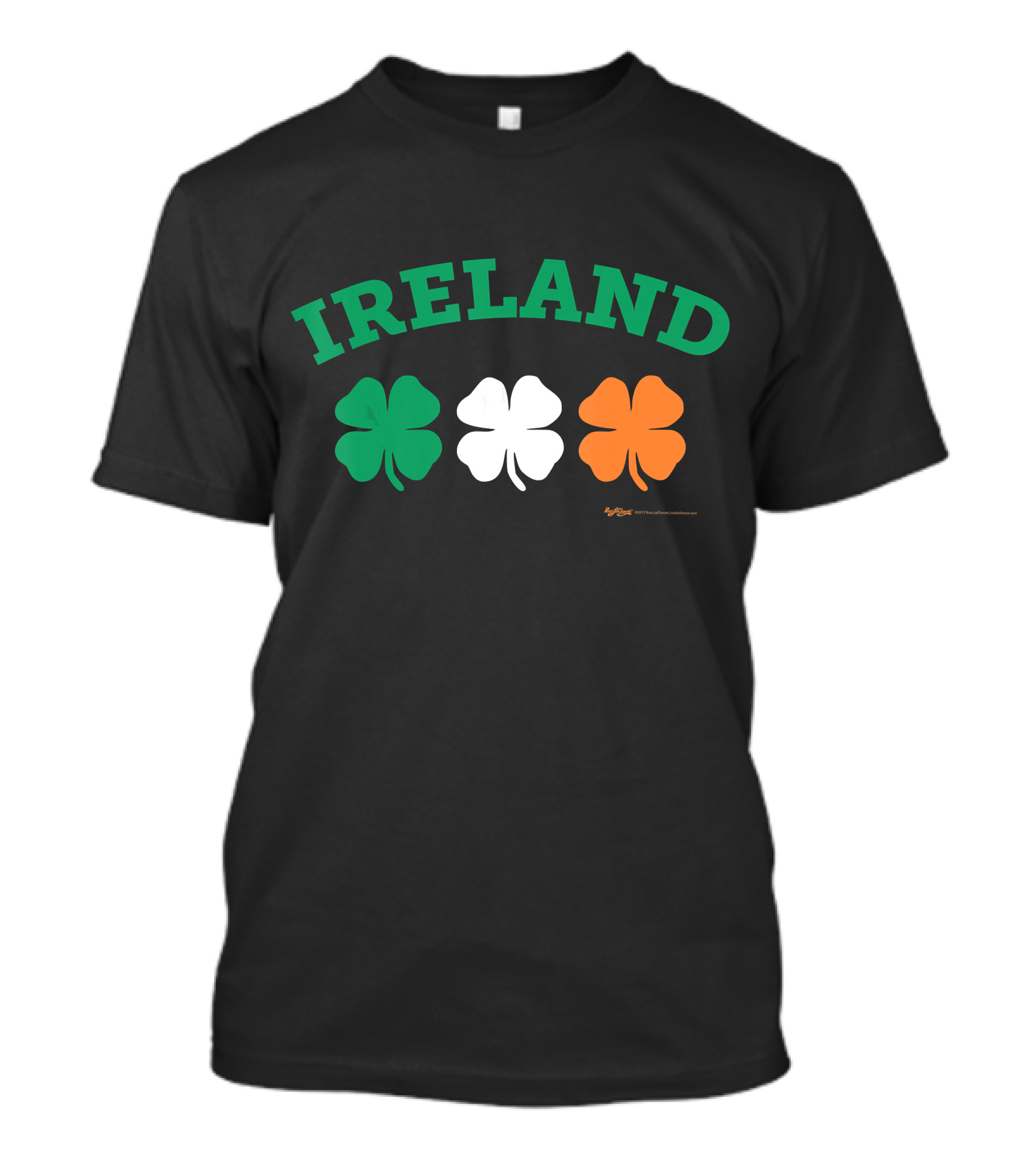 Ireland Shamrock Green White Orange Flag T-Shirt