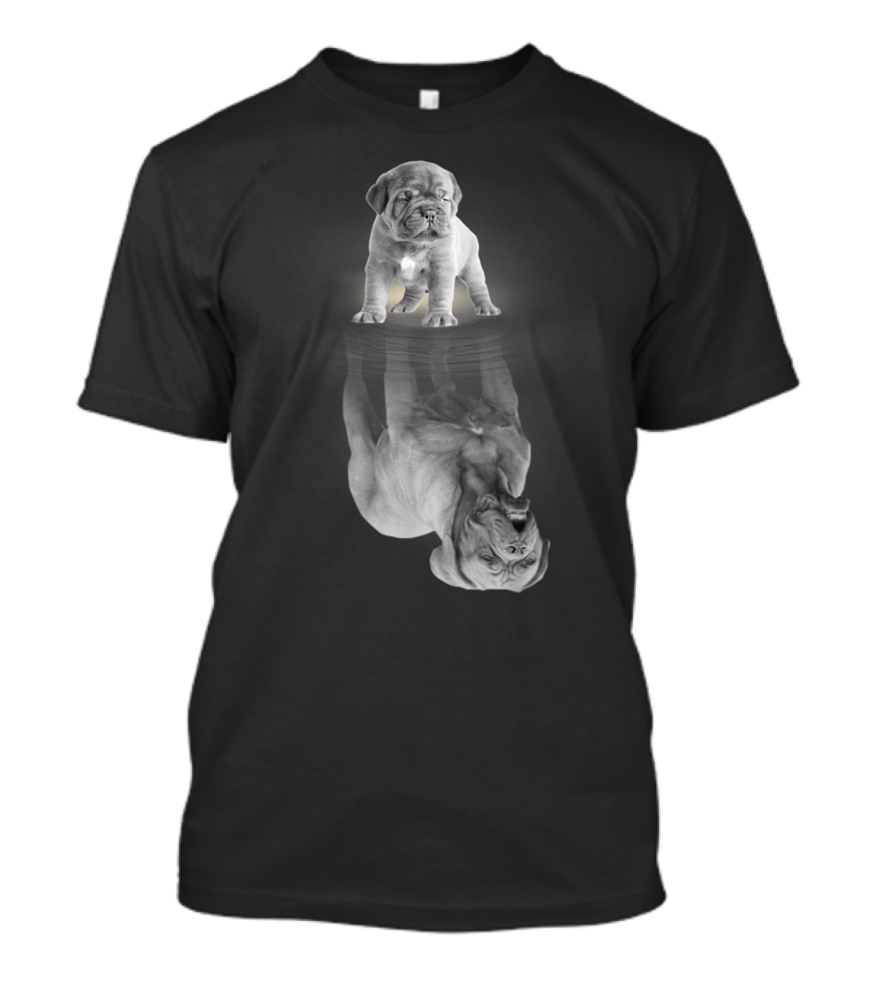 Dogue De Bordeaux Puppy Reflection Art Dogue De Bordeaux Mother Dogue De Bordeaux Dog T-Shirt