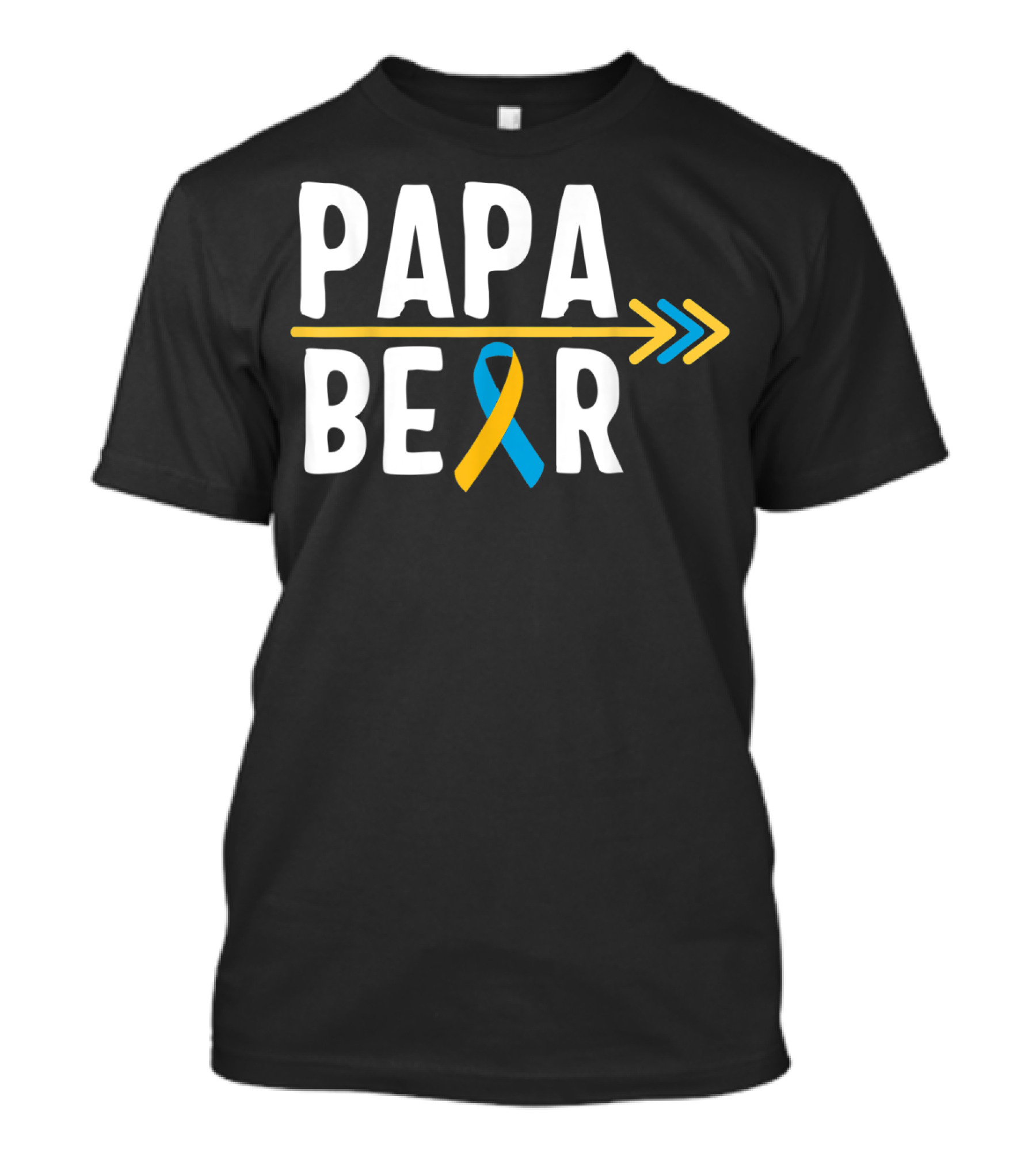 Papa Bear Down Syndrome Warrior Awareness Trisomy T-Shirt