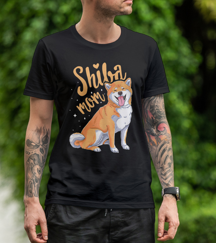Shiba Inu Mom Funny Dog Lover For Shiba Inu Owner T-Shirt