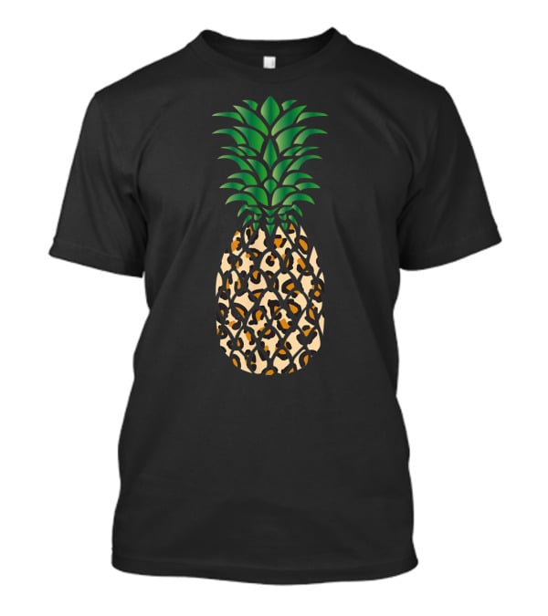 Cheetah Print Pineapple Fun Tropical T-Shirt