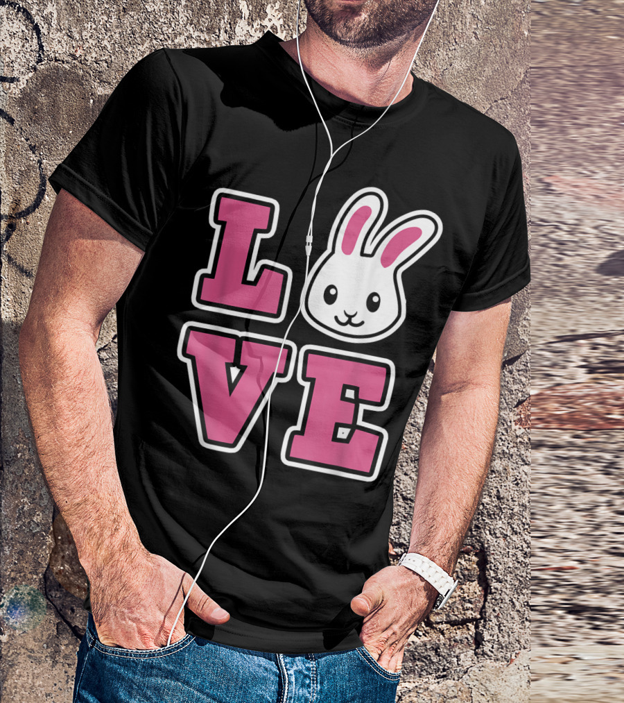 LOVE Bunny And Women For Easter Love Bunny T-Shirt