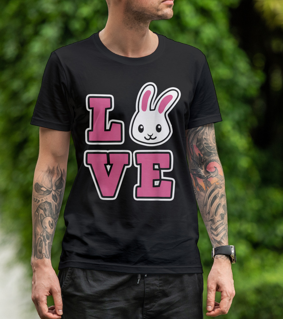 LOVE Bunny And Women For Easter Love Bunny T-Shirt