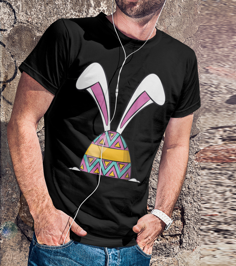Funny Bunny Easter Cute Happy Rabbit Egg T-Shirt