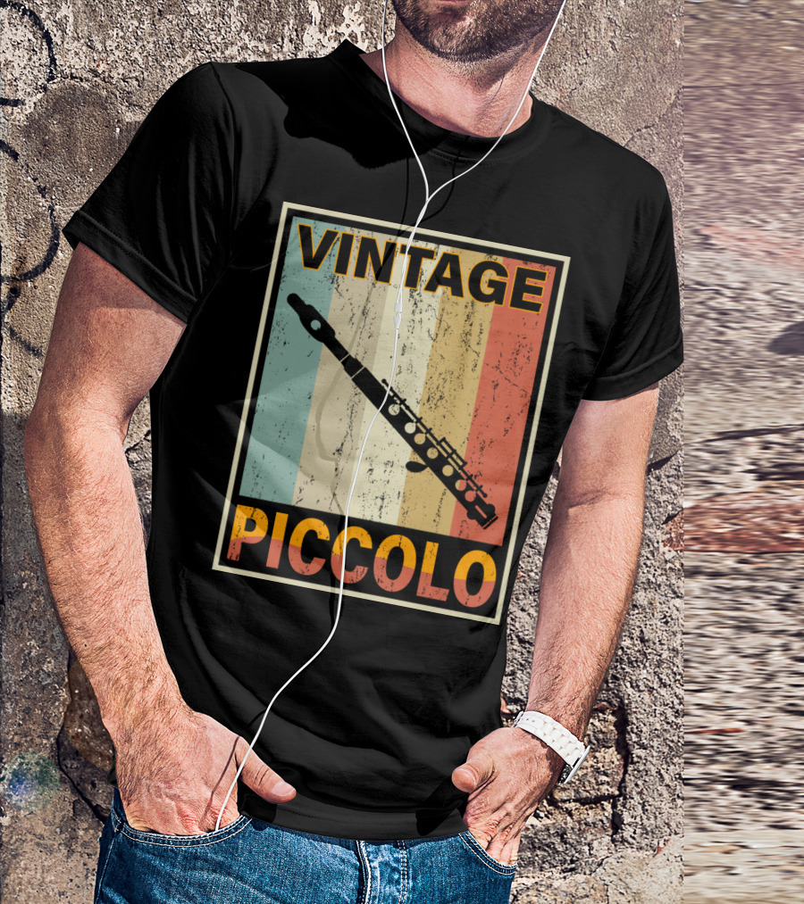 Vintage Piccolo Retro Stripes T-Shirt