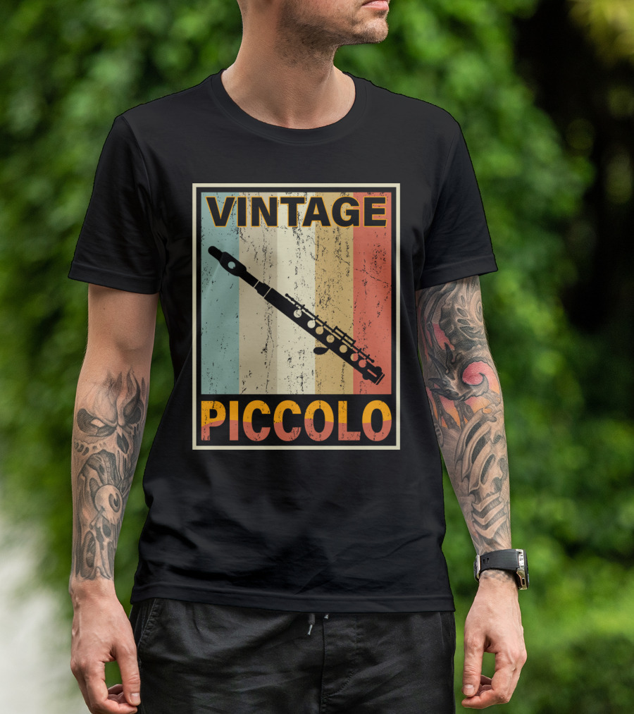 Vintage Piccolo Retro Stripes T-Shirt