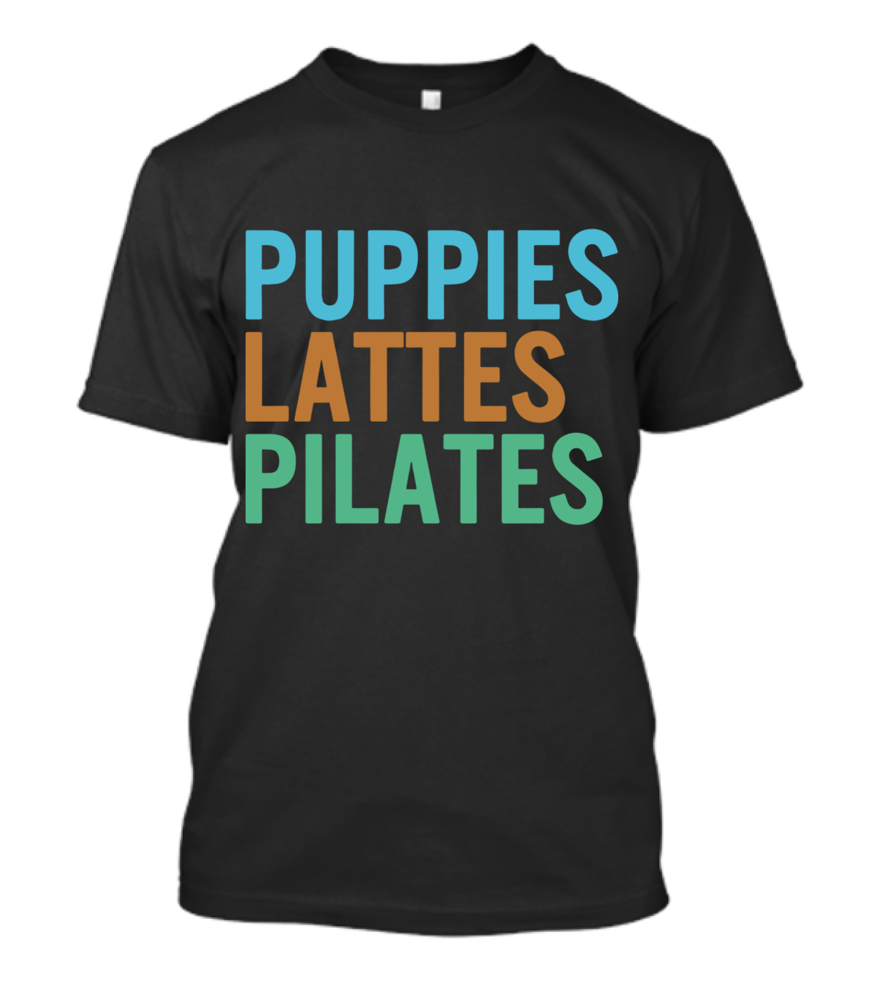 Puppies Lattes Pilates Enthusiast Trio T-Shirt