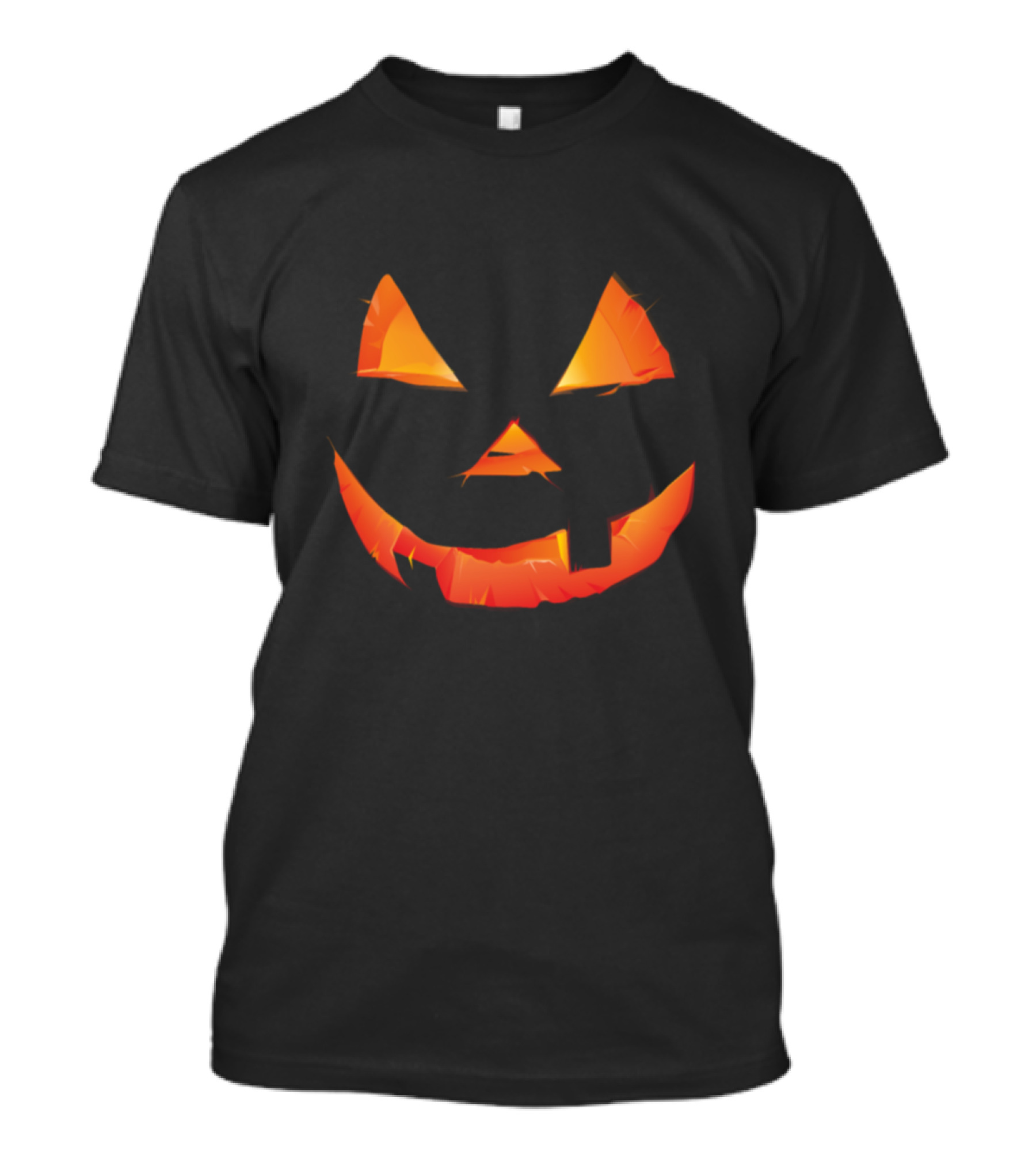 Scary Pumpkin Face Halloween T-Shirt