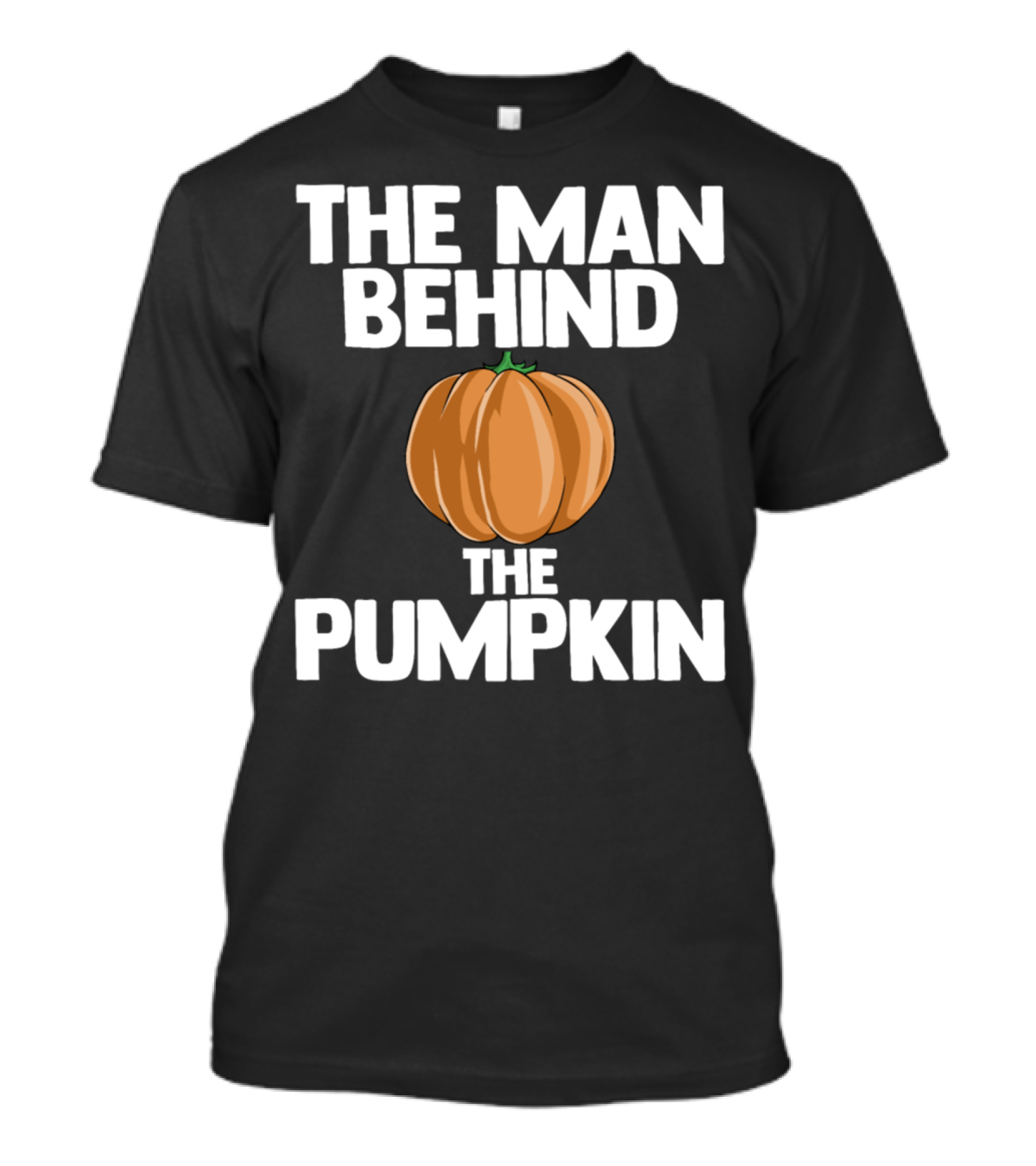 The Man Behind The Pumpkin Funny Halloween T-Shirt