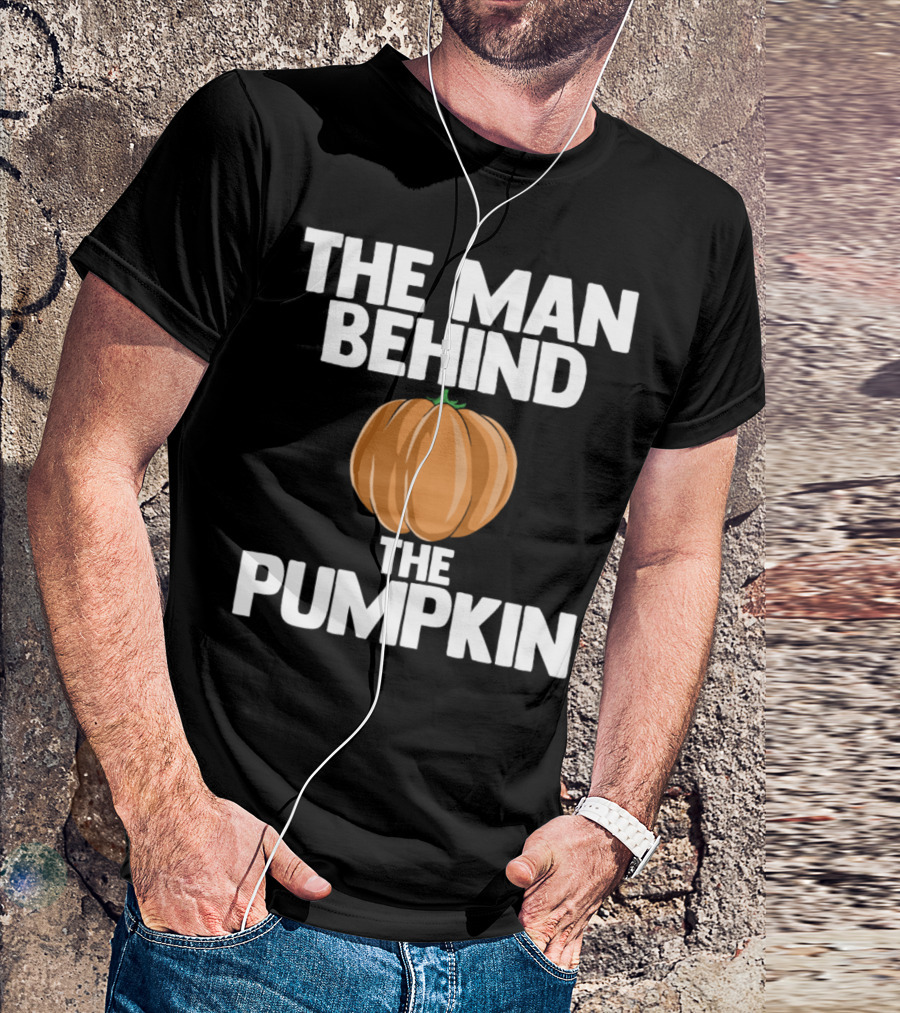 The Man Behind The Pumpkin Funny Halloween T-Shirt